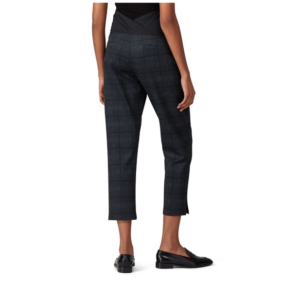 Ingrid & Isabel Plaid Maternity Pants - Black Crepe in Size XS S M or Large - Picture 3 of 5